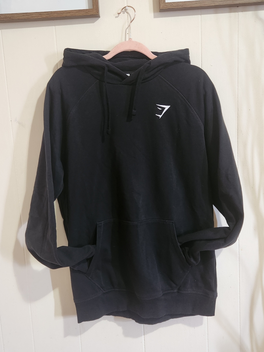 Gymshark Black Logo Pullover Hoodie